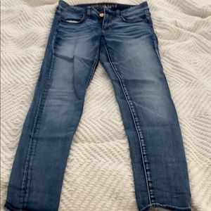 A&E: Medium wash skinny jeans